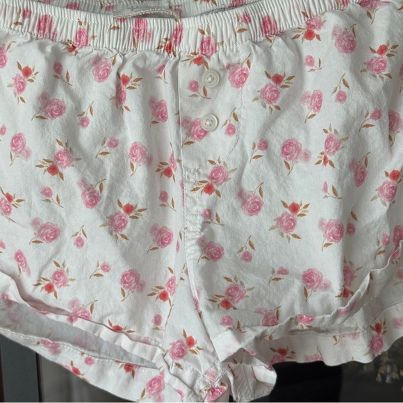 John Galt Brandy Melville Keira Boxer shorts micro mini roses print floral block - Picture 4 of 7